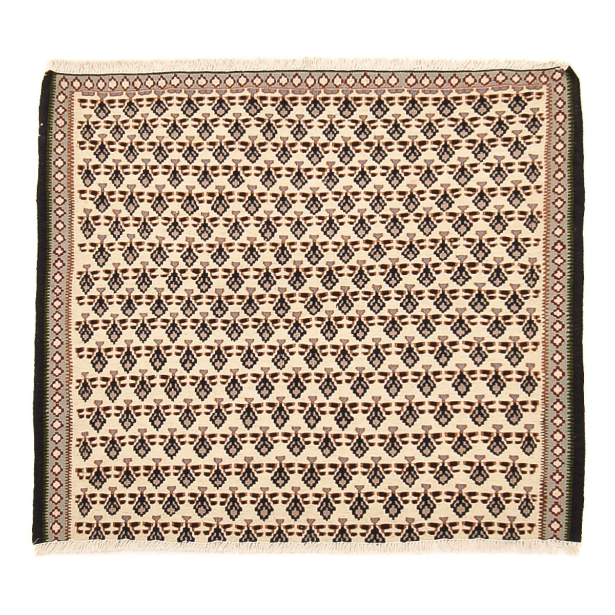Tapis Kelim - Oriental - 85 x 82 cm - crème
