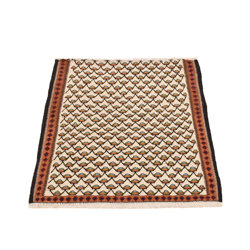 Tapis Kelim - Oriental - 88 x 85 cm - crème
