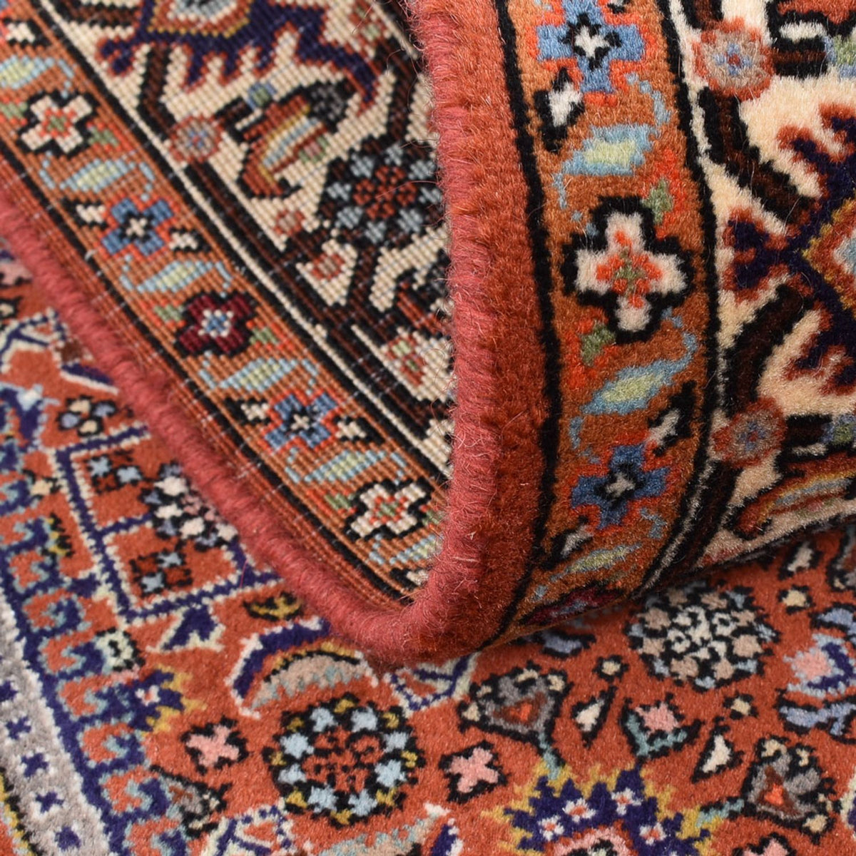 Tapis persan - Bidjar - 145 x 78 cm - rouge bordeaux