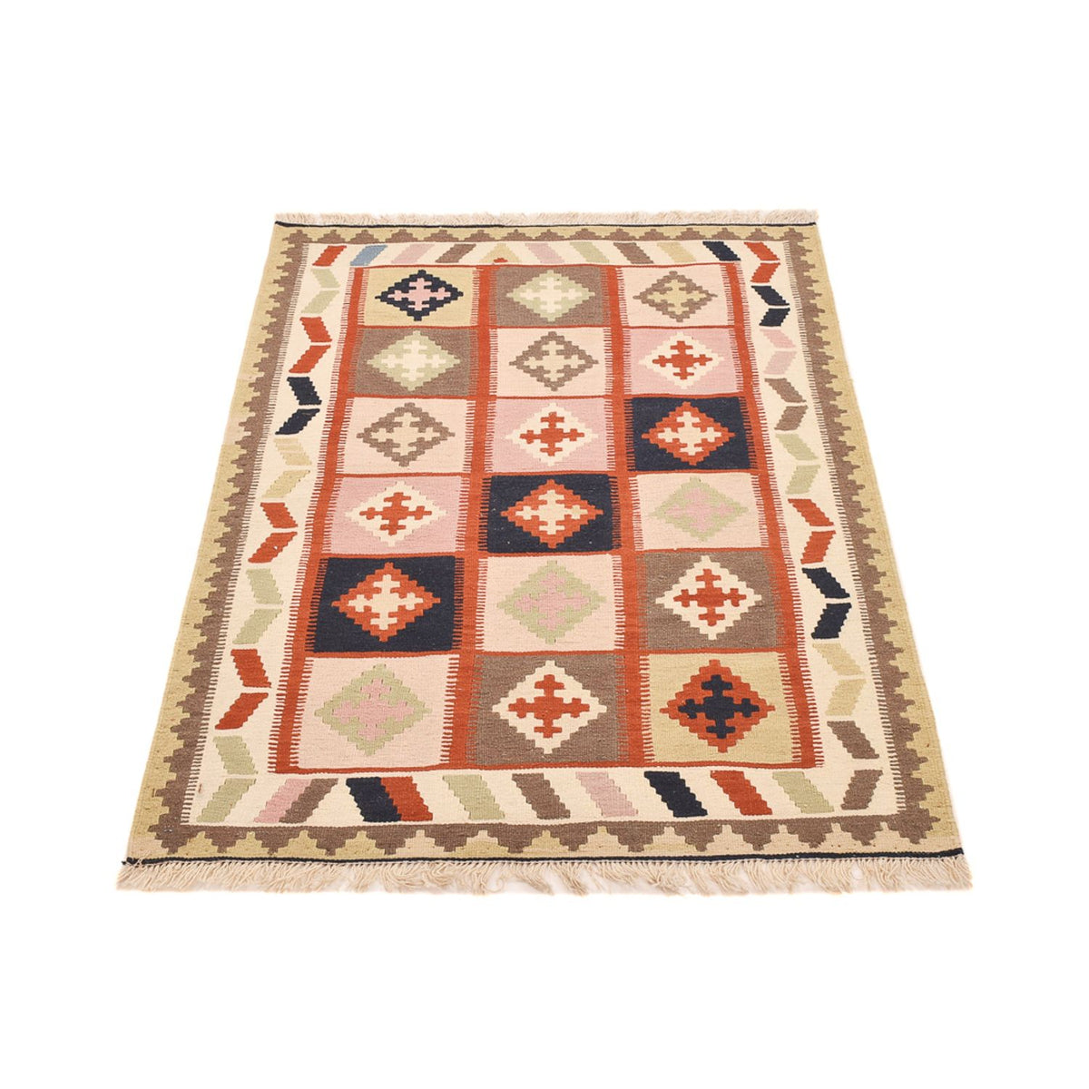 Tapis Kelim - Oriental - 146 x 100 cm - multicolore