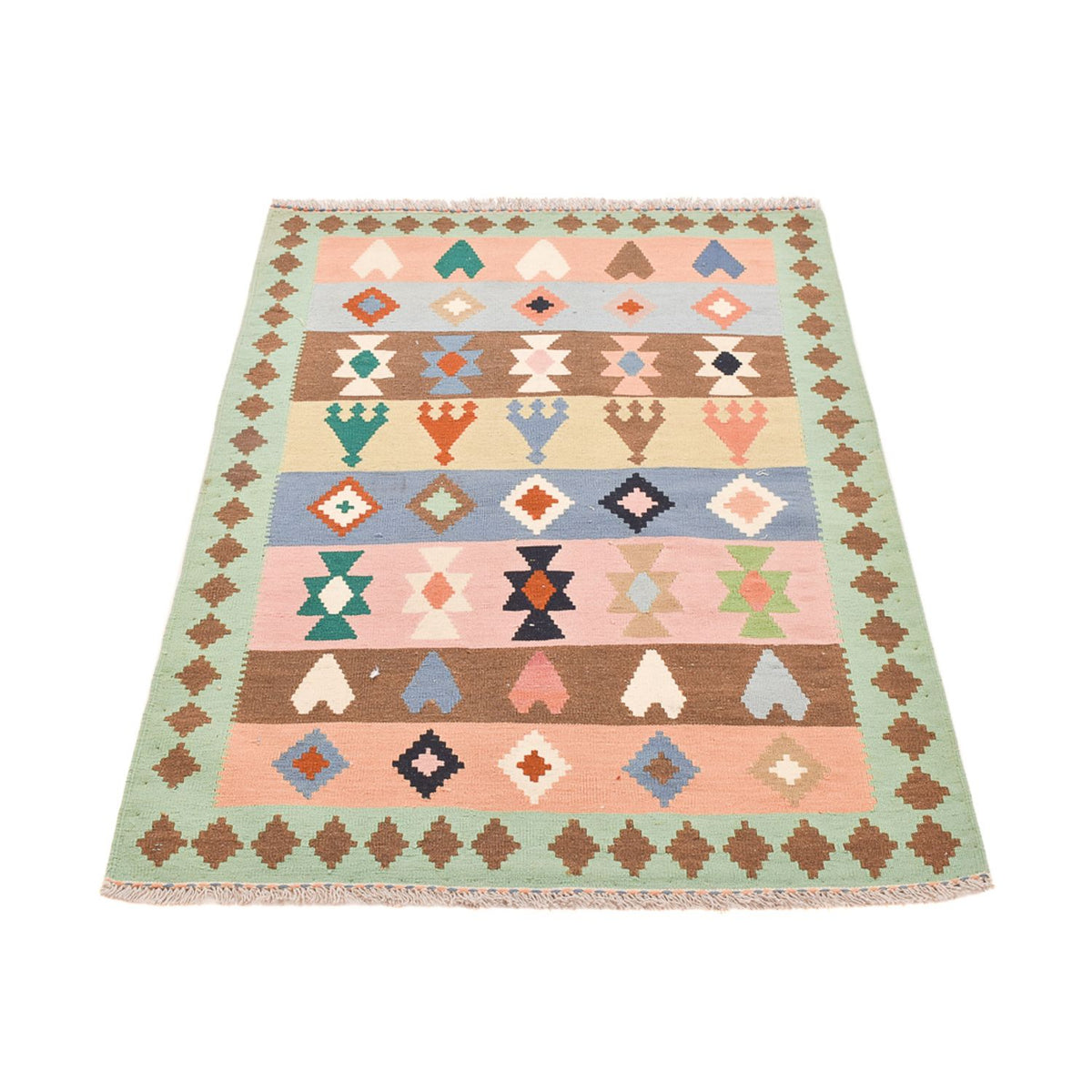 Tapis Kelim - Oriental - 156 x 109 cm - multicolore