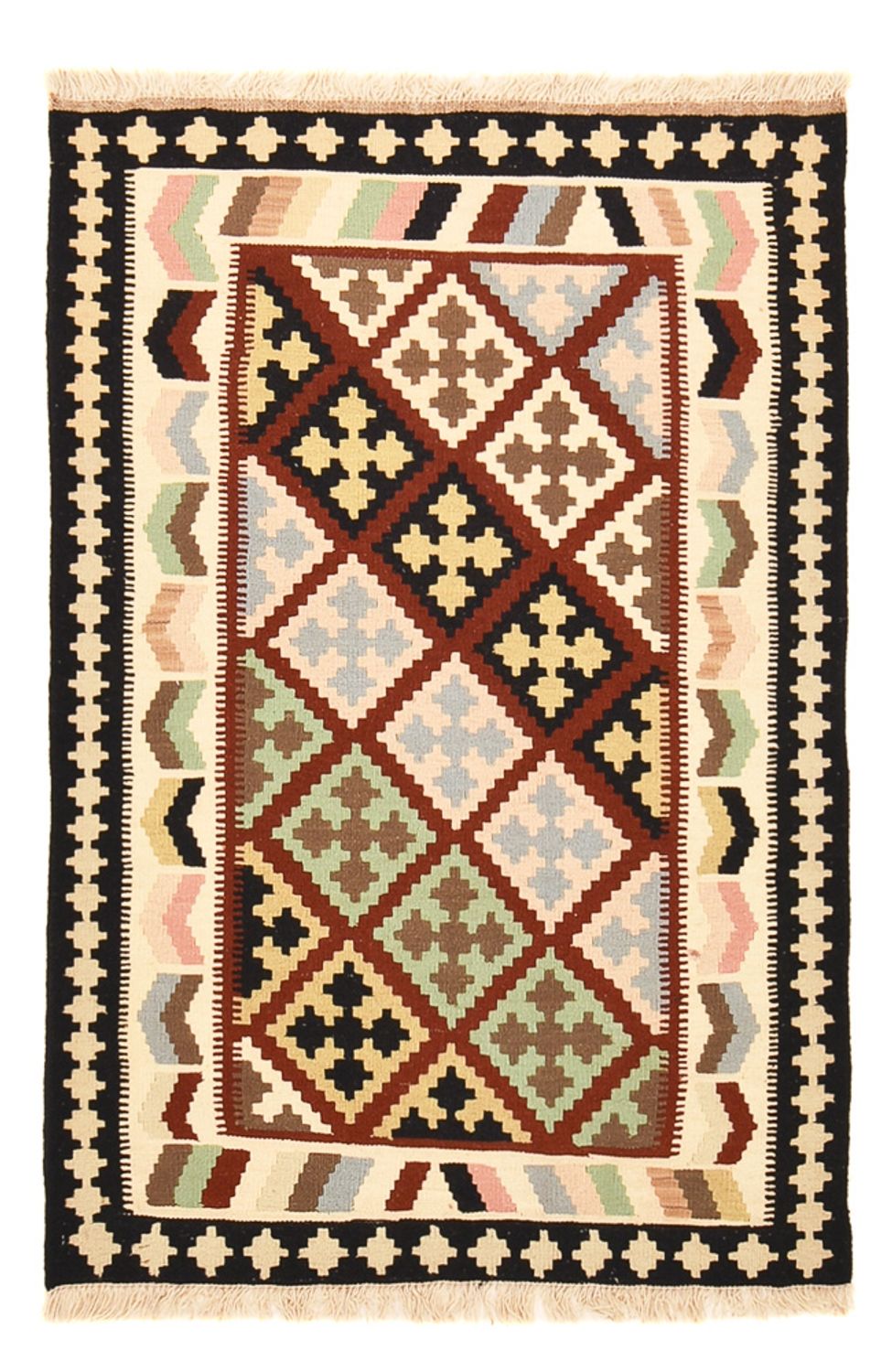 Tapis Kelim - Oriental - 145 x 98 cm - multicolore