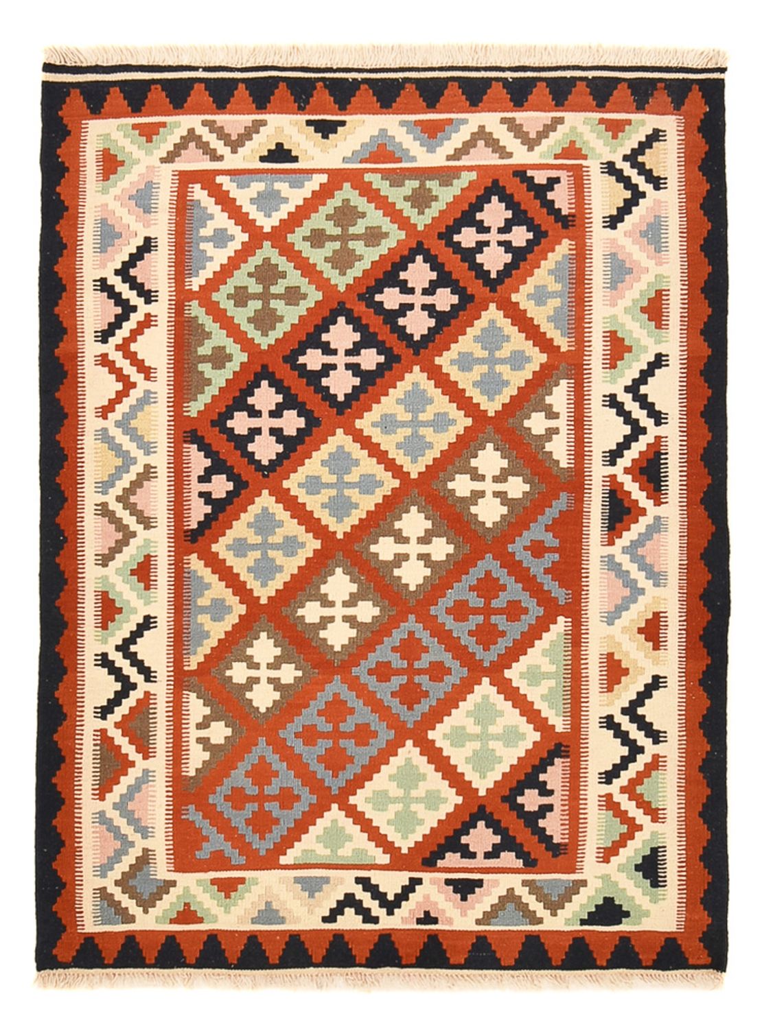 Tapis Kelim - Oriental - 142 x 107 cm - multicolore
