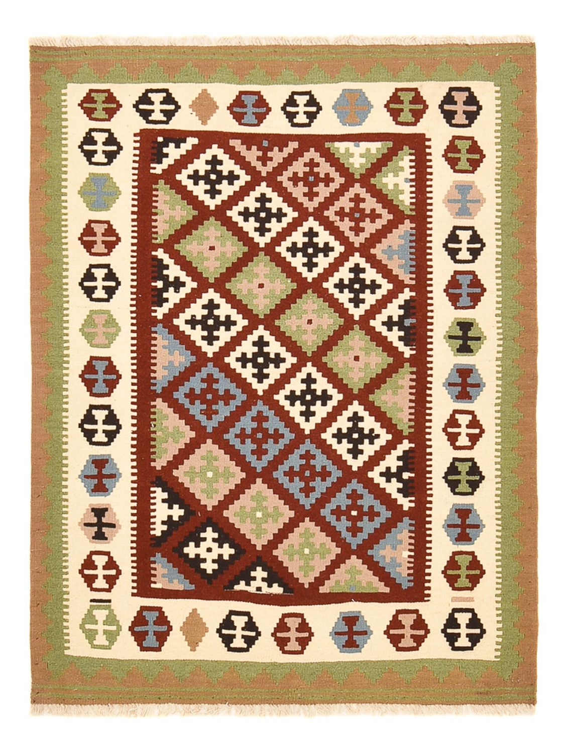 Tapis Kelim - Oriental - 144 x 108 cm - multicolore