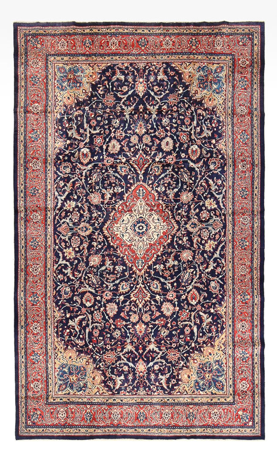 Tapis persan - Classique - 522 x 300 cm - bleu foncé