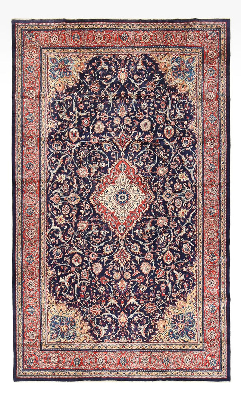 Tapis persan - Classique - 522 x 300 cm - bleu foncé