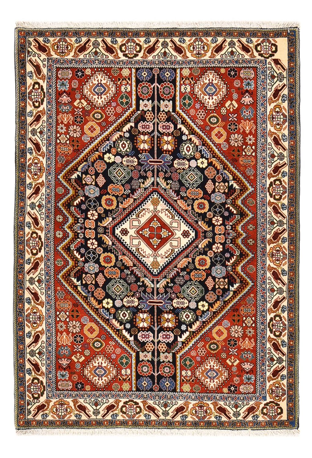 Tapis Gabbeh - Persan Kashkuli - 163 x 116 cm - multicolore