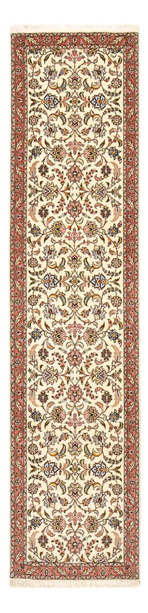 Tapis de couloir Tapis persan - Tabriz - Premium - 302 x 72 cm - sable