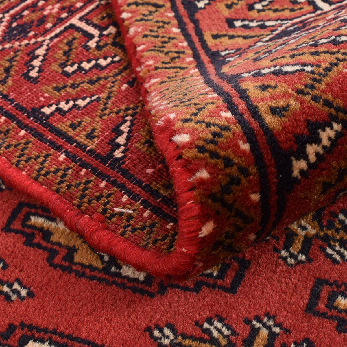 Tapis de couloir Tapis Turkaman - 369 x 86 cm - rouge