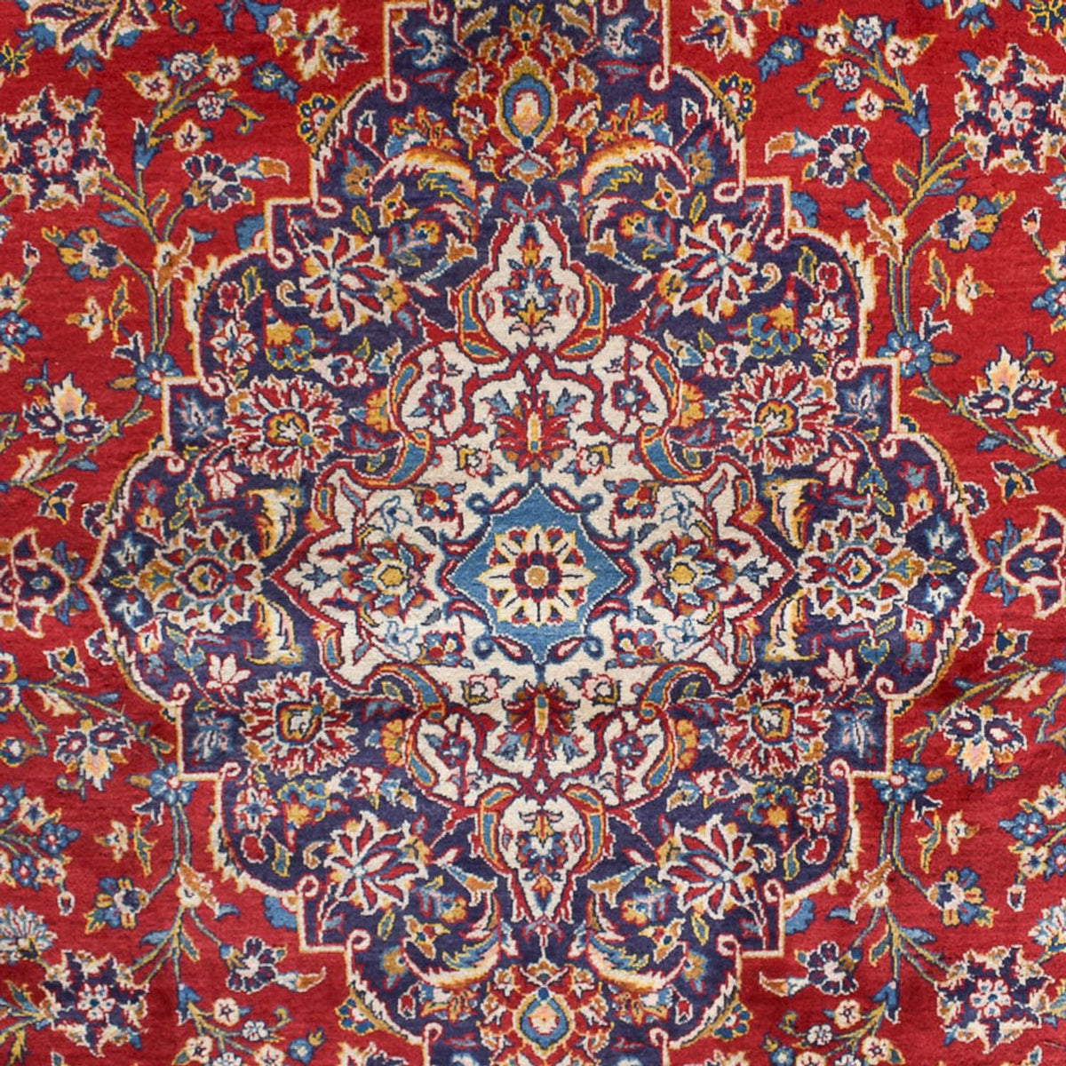 Tapis persan - Keshan - 455 x 301 cm - rouge