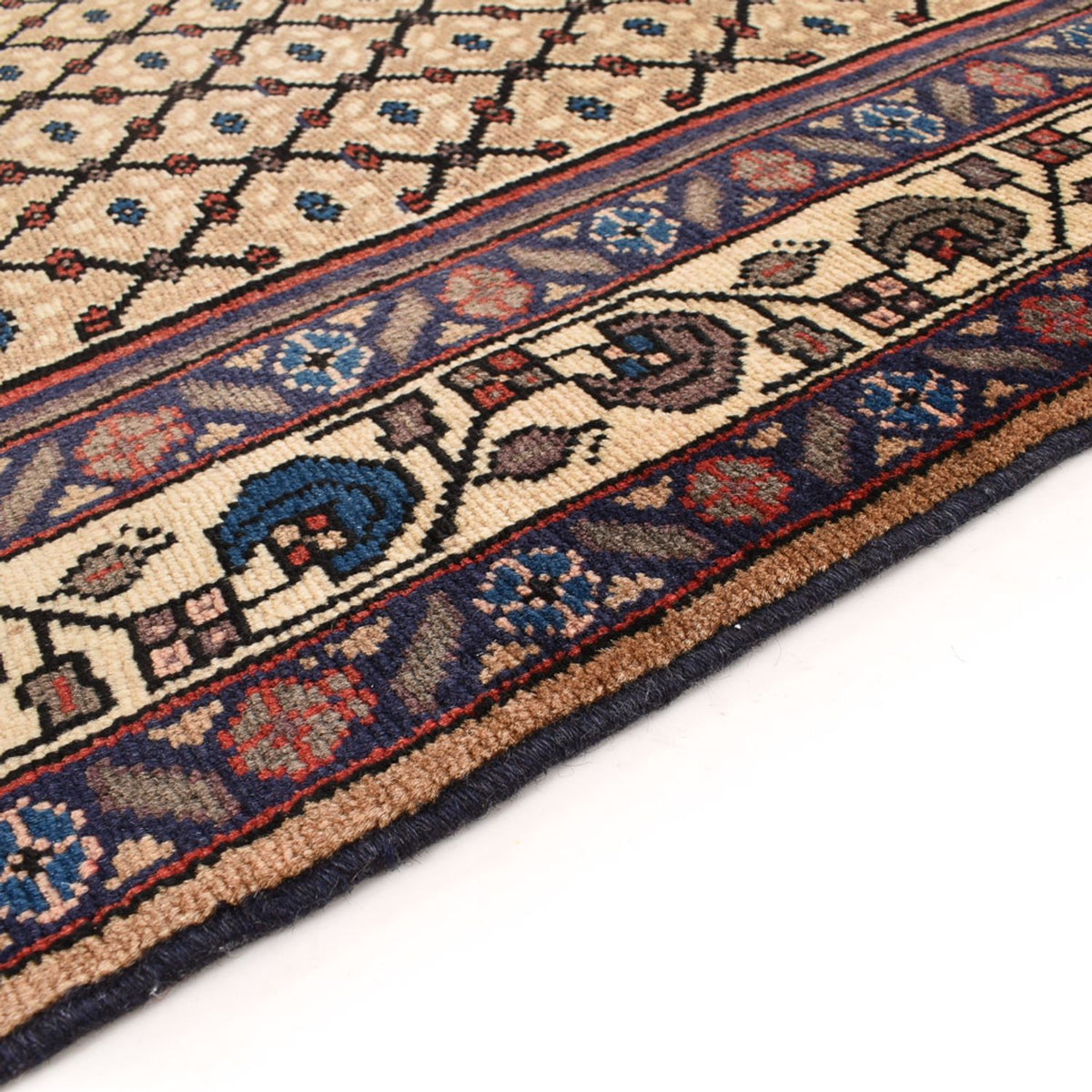 Tapis de couloir Tapis persan - Nomadic - 383 x 100 cm - sable