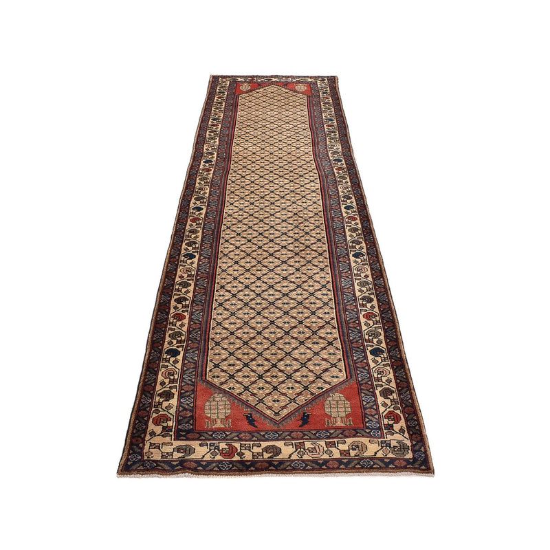 Tapis de couloir Tapis persan - Nomadic - 383 x 100 cm - sable