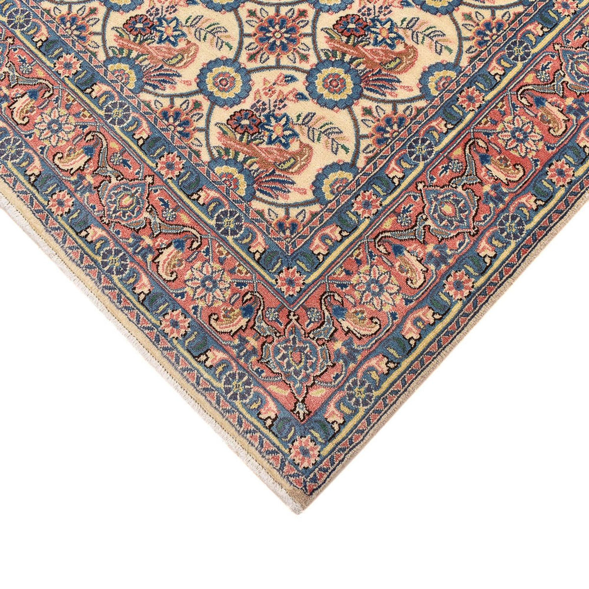 Tapis persan - Keshan carré - 192 x 195 cm - multicolore