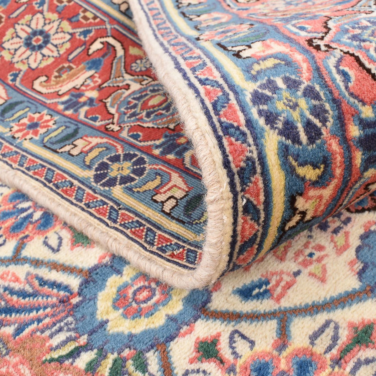 Tapis persan - Keshan carré - 192 x 195 cm - multicolore