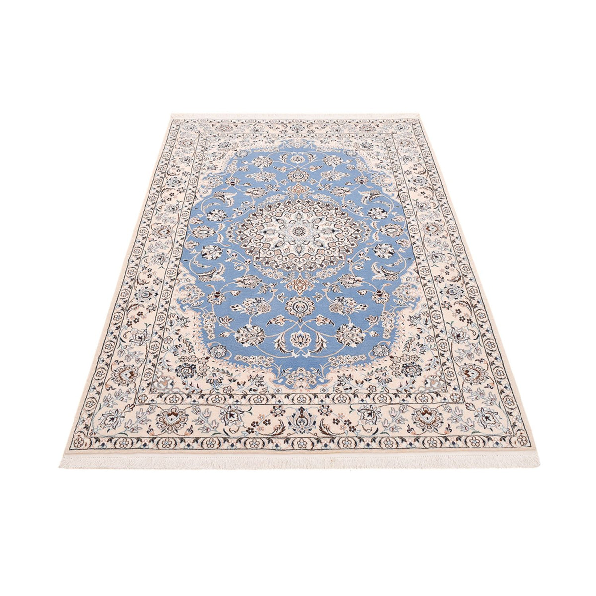 Tapis persan - Nain - Royal - 242 x 158 cm - bleu