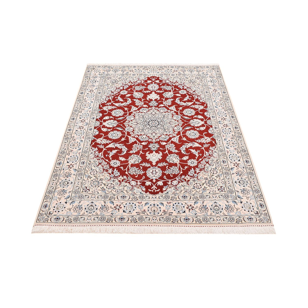 Tapis persan - Nain - Royal - 205 x 148 cm - rouge