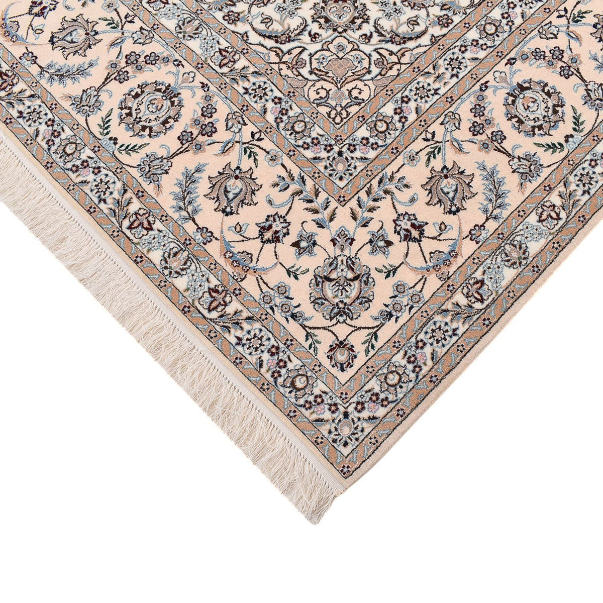 Tapis persan - Nain - Premium - 306 x 254 cm - bleu foncé