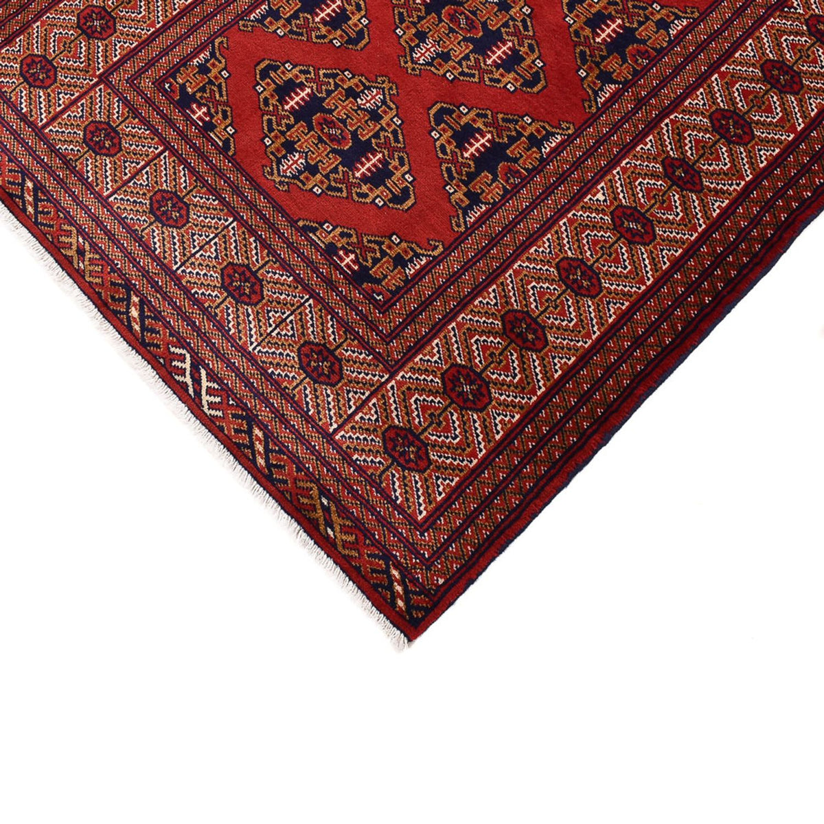 Tapis de couloir Tapis Turkaman - 377 x 104 cm - rouge foncé