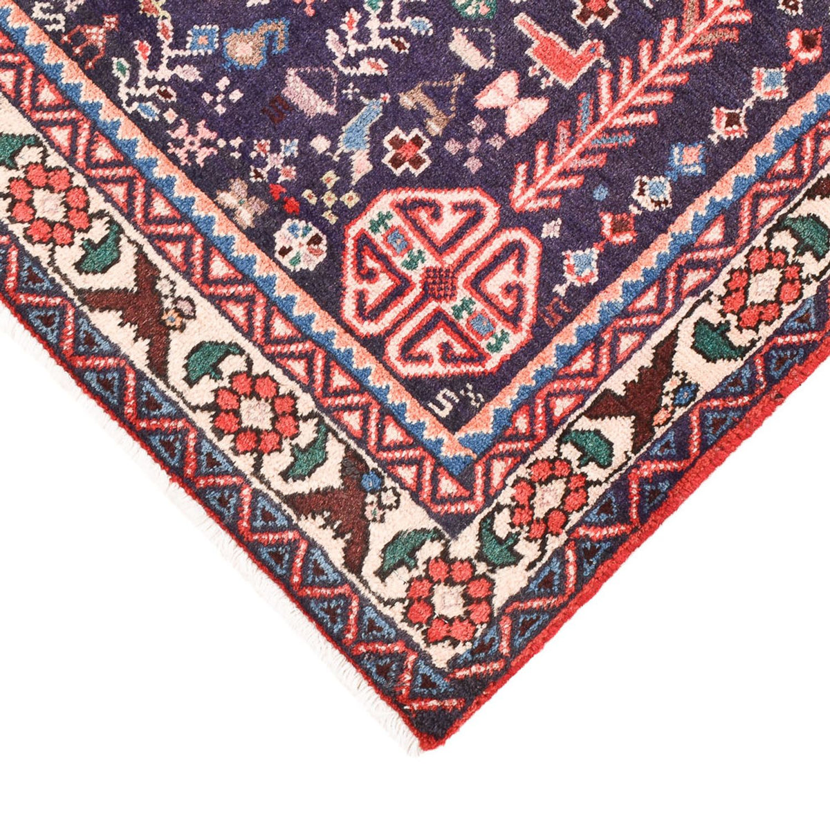 Tapis persan - Nomadic - 142 x 97 cm - rouge