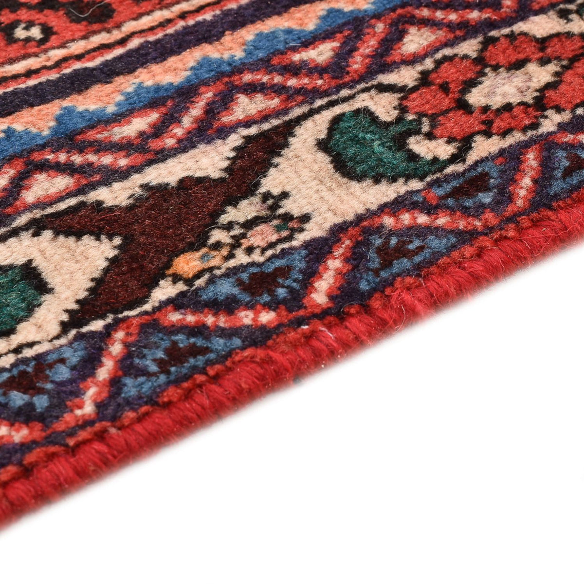 Tapis persan - Nomadic - 142 x 97 cm - rouge