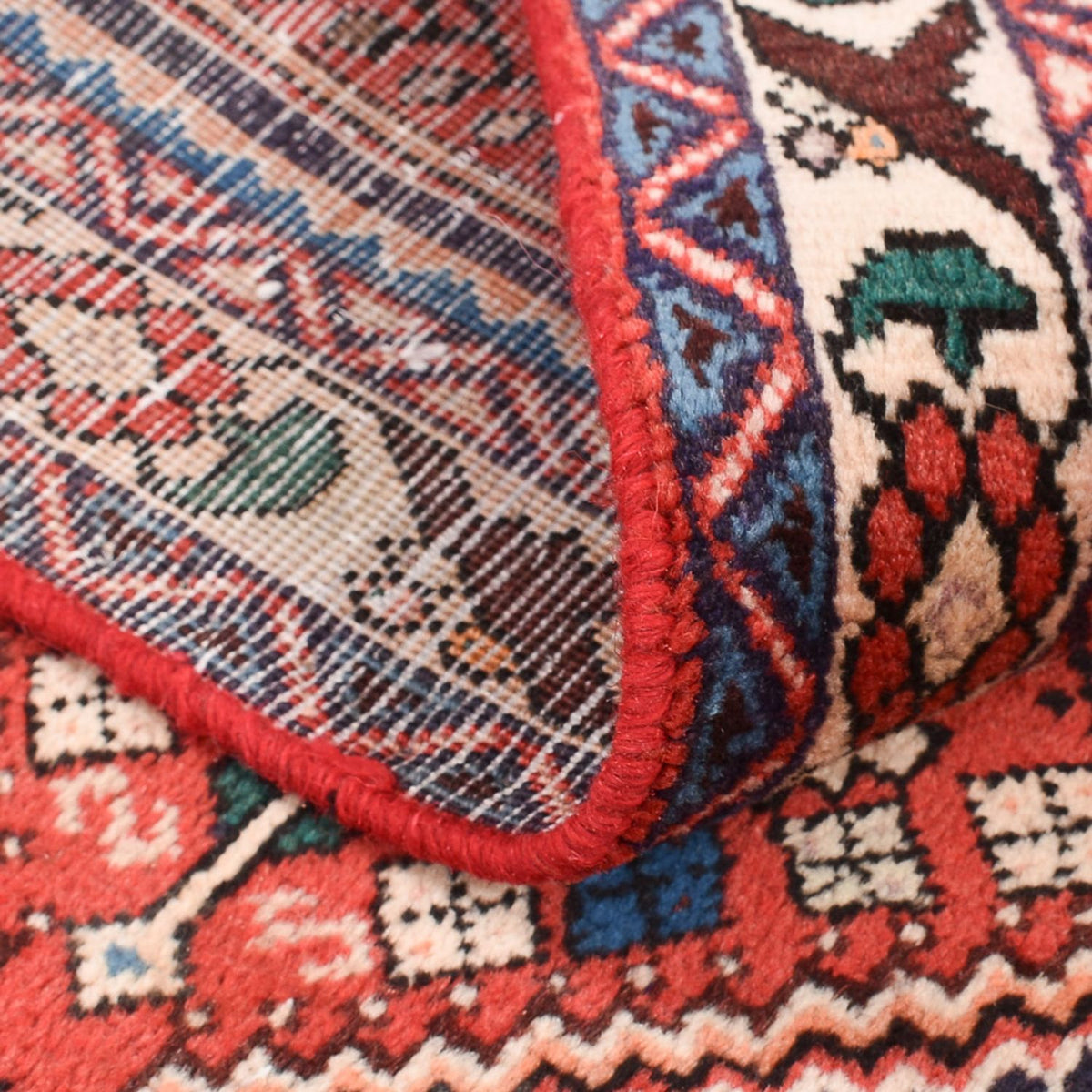 Tapis persan - Nomadic - 142 x 97 cm - rouge