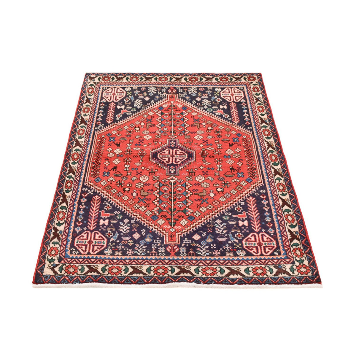 Tapis persan - Nomadic - 142 x 97 cm - rouge