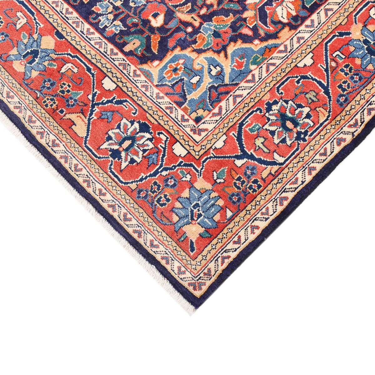 Tapis persan - Nomadic - 170 x 110 cm - bleu foncé