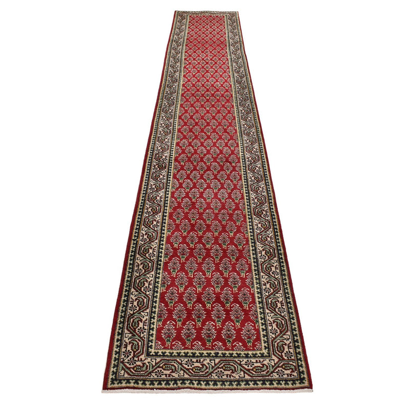 Tapis de couloir Tapis persan - Tabriz - 457 x 71 cm - rouge
