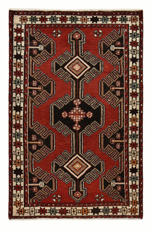 Tapis persan - Nomadic - 153 x 100 cm - rouge