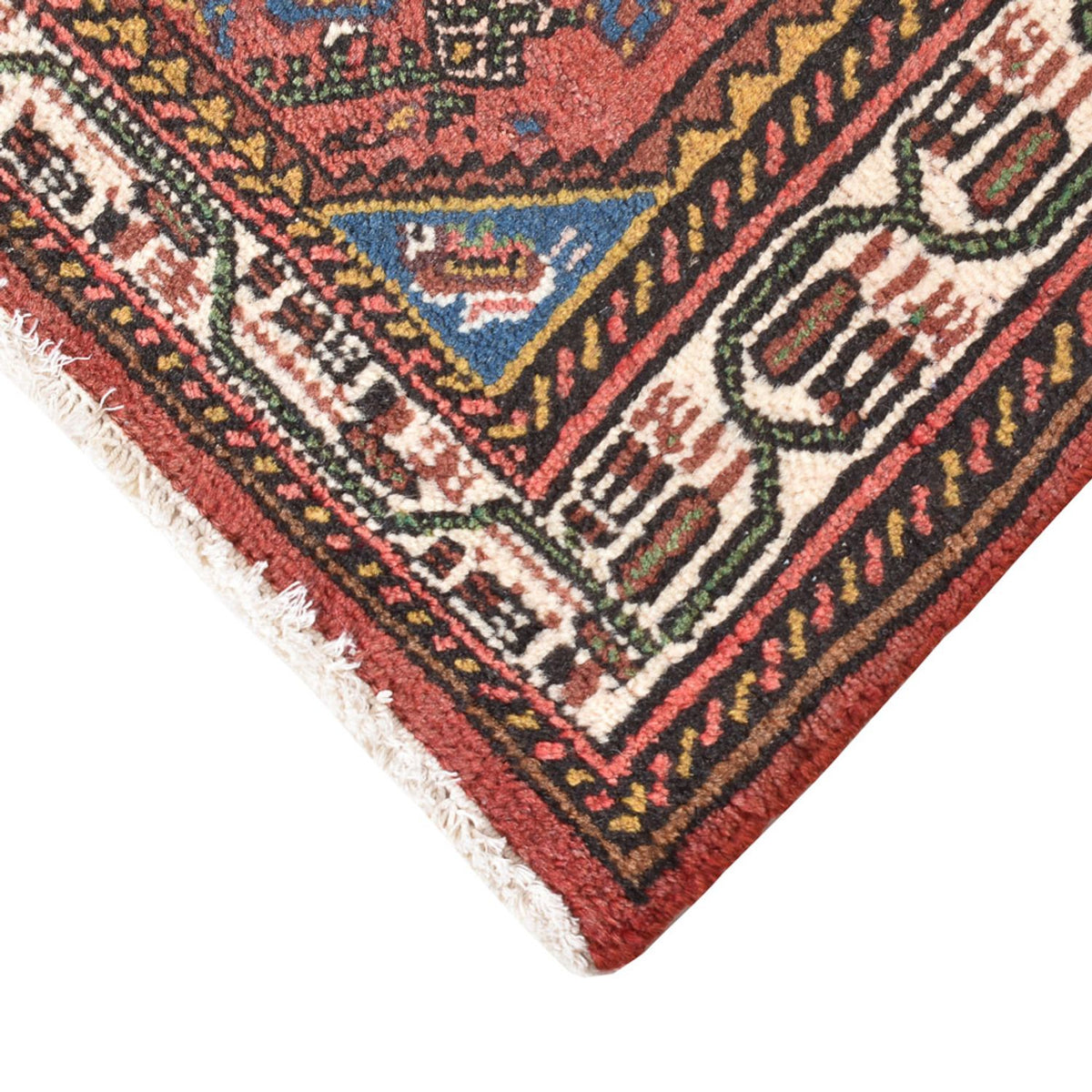 Tapis persan - Nomadic - 150 x 99 cm - rouge foncé