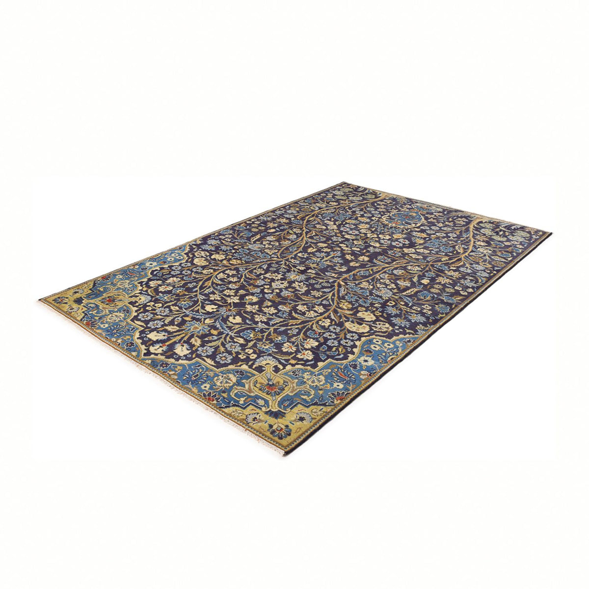 Tapis persan - Classique - 240 x 139 cm - bleu foncé