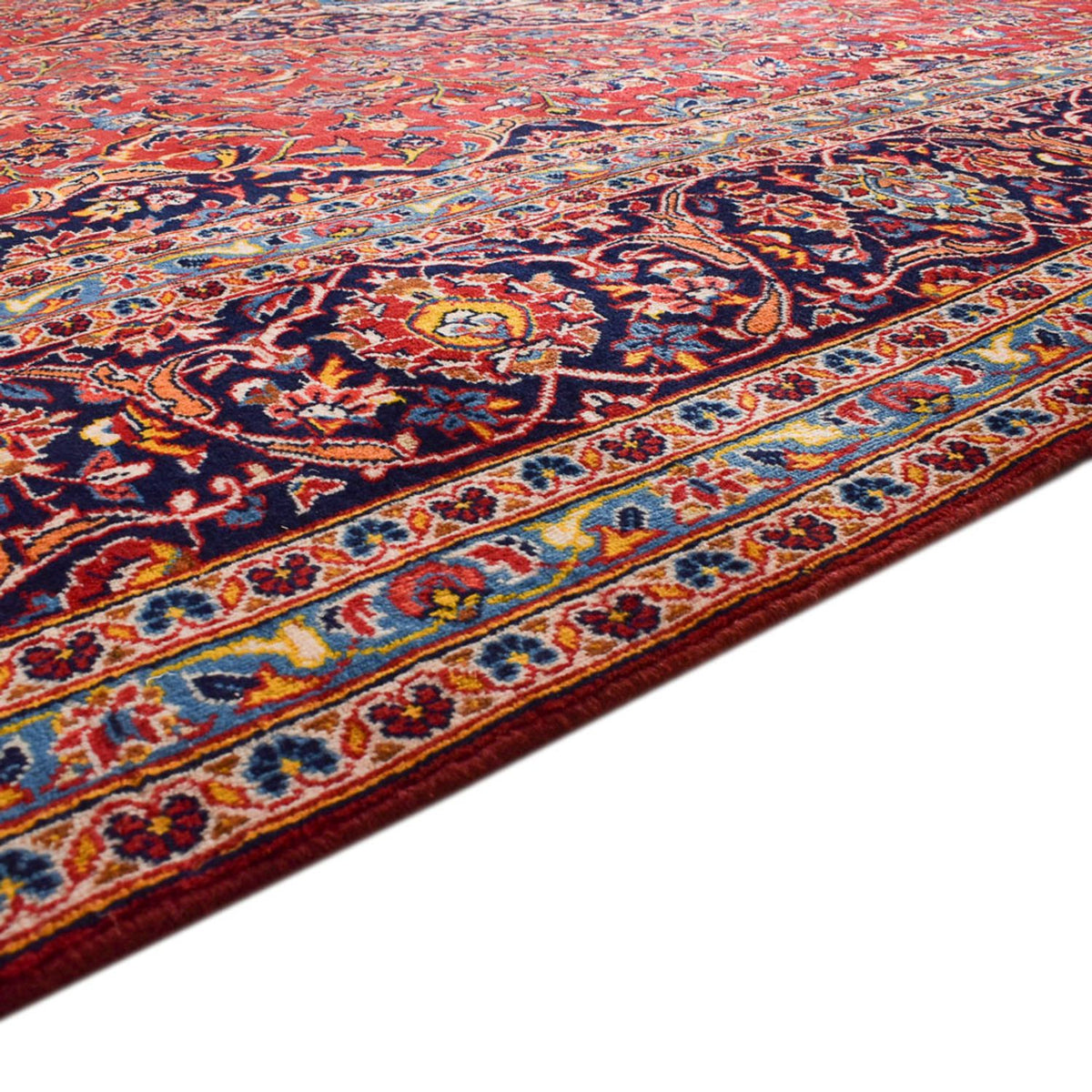 Tapis persan - Keshan - 422 x 296 cm - rouge