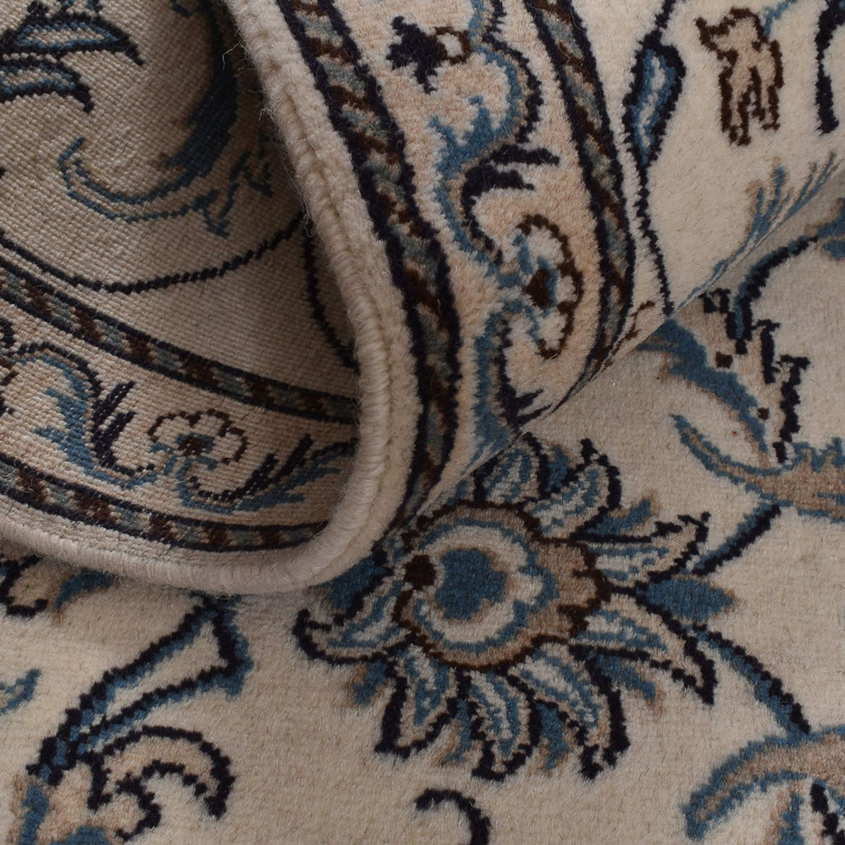 Tapis persan - Nain - 295 x 195 cm - beige