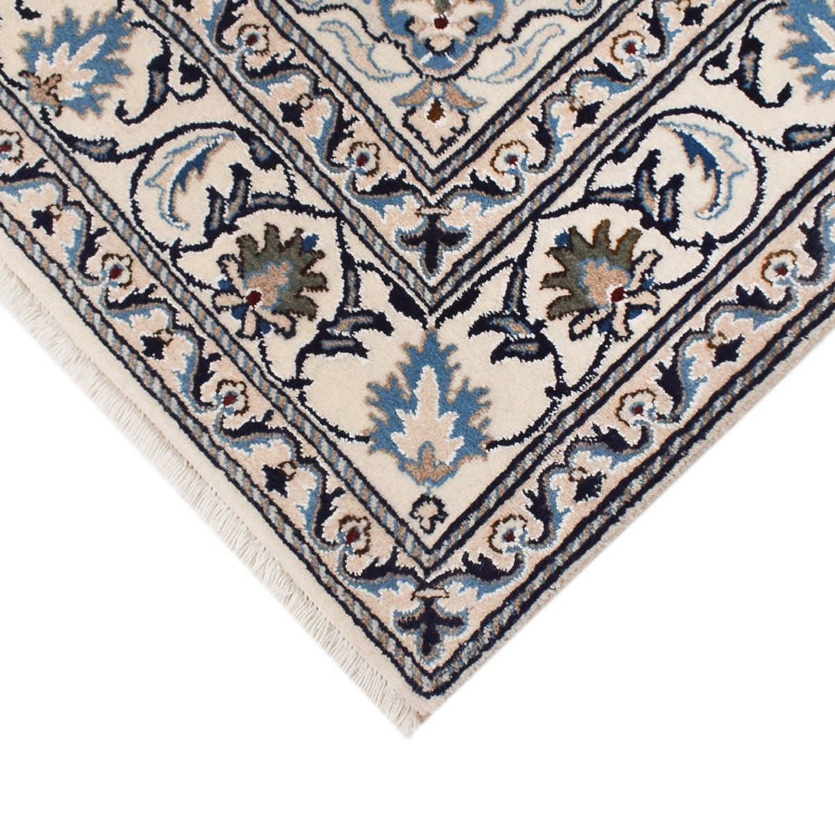 Tapis persan - Nain - 202 x 146 cm - crème