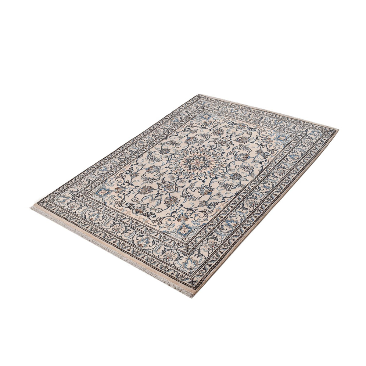 Tapis persan - Nain - 218 x 150 cm - crème