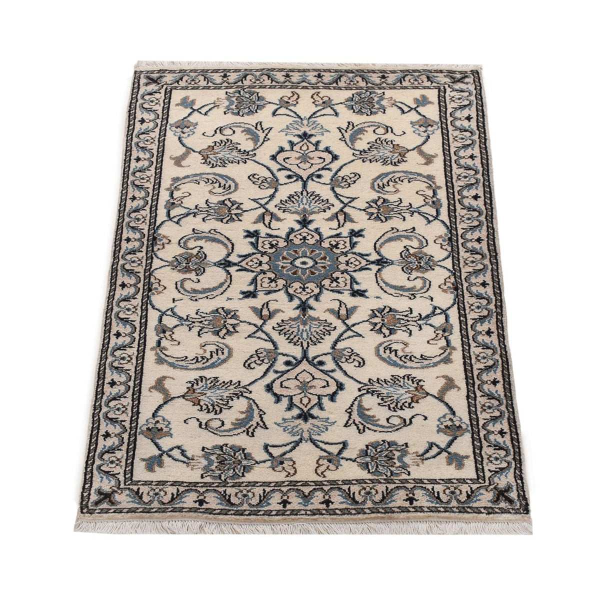 Tapis persan - Nain - 137 x 69 cm - crème