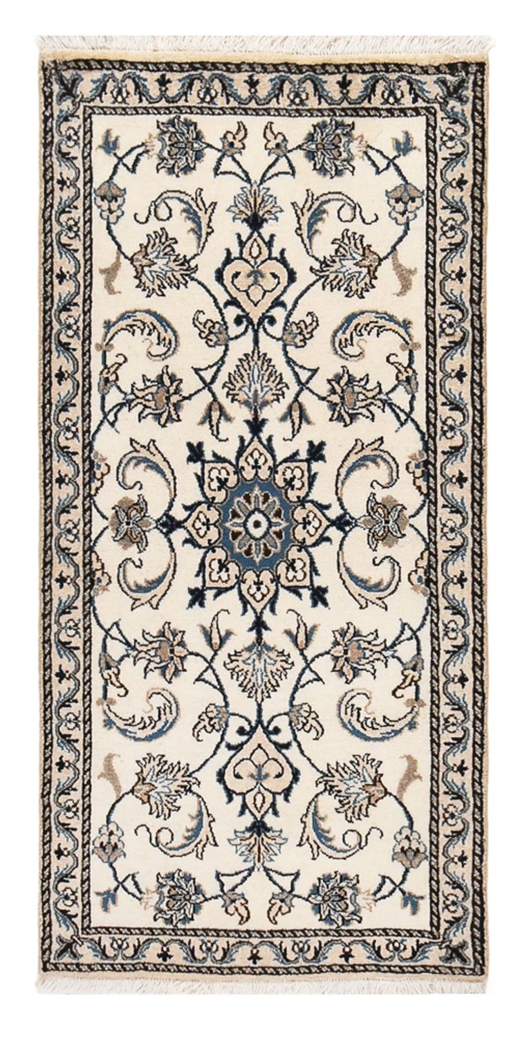 Tapis persan - Nain - 140 x 69 cm - crème