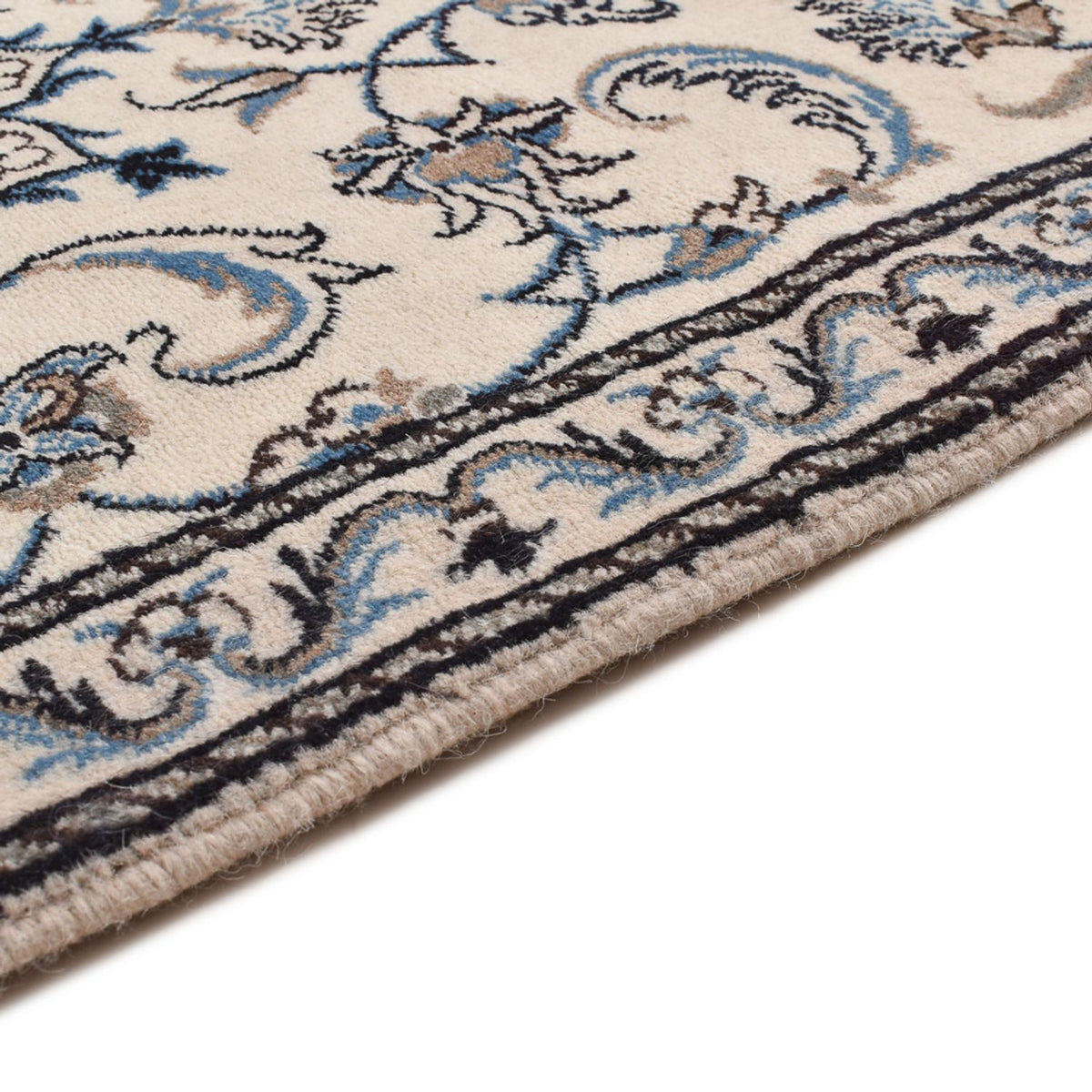 Tapis persan - Nain - 136 x 68 cm - crème