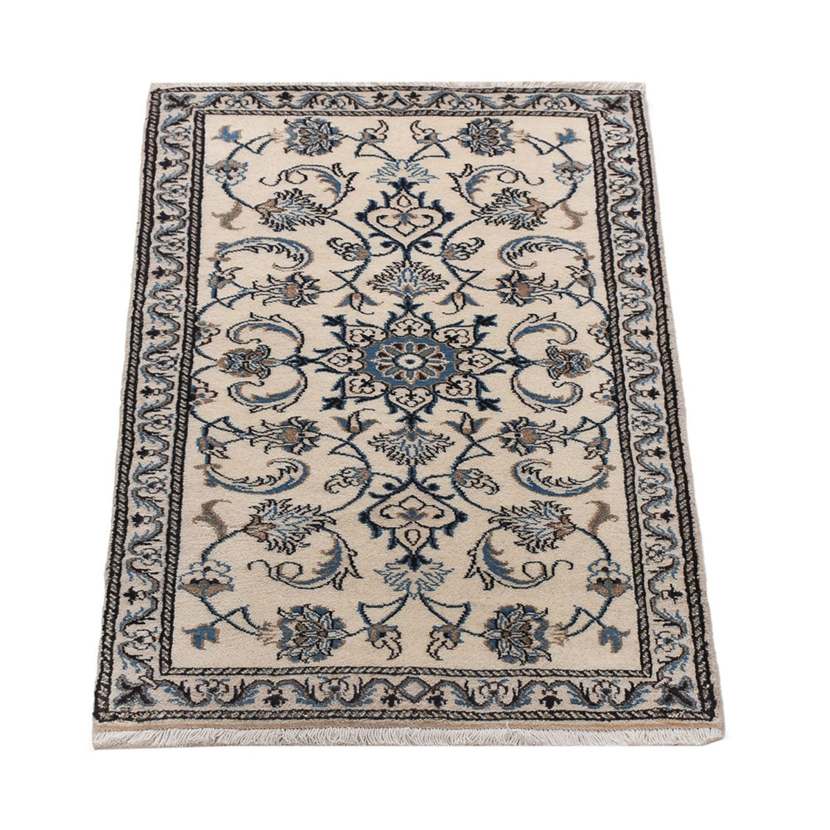 Tapis persan - Nain - 136 x 68 cm - crème