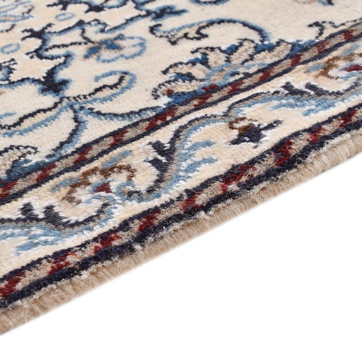 Tapis persan - Nain - 90 x 56 cm - crème