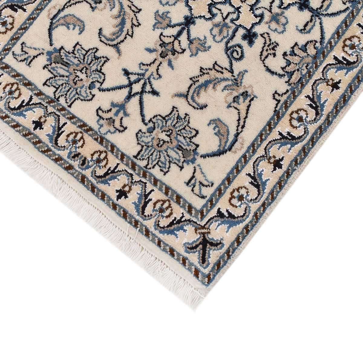 Tapis persan - Nain - 92 x 60 cm - crème