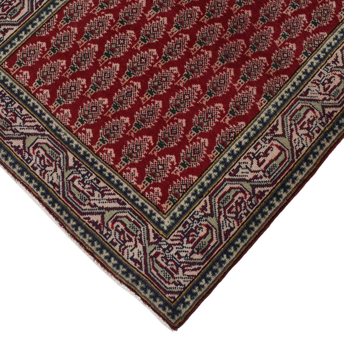 Tapis de couloir Tapis persan - Tabriz - 337 x 83 cm - rouille