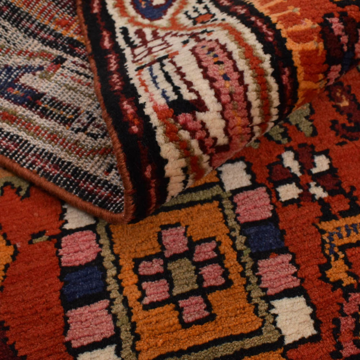 Tapis persan - Nomadic - 209 x 139 cm - multicolore