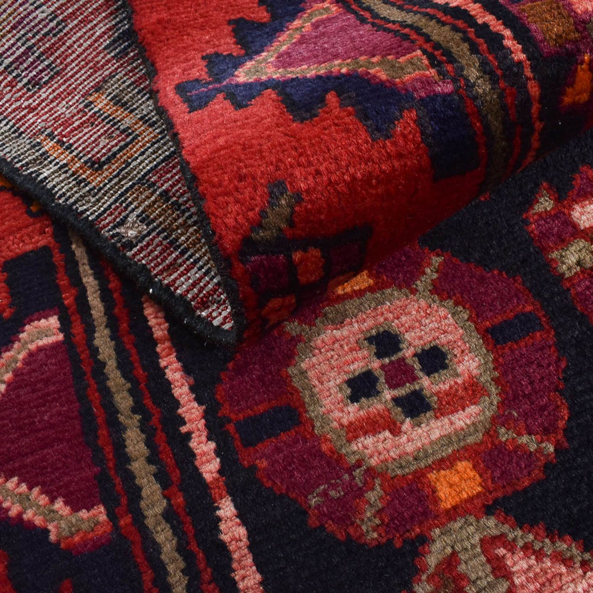 Tapis persan - Nomadic - 178 x 114 cm - bleu foncé