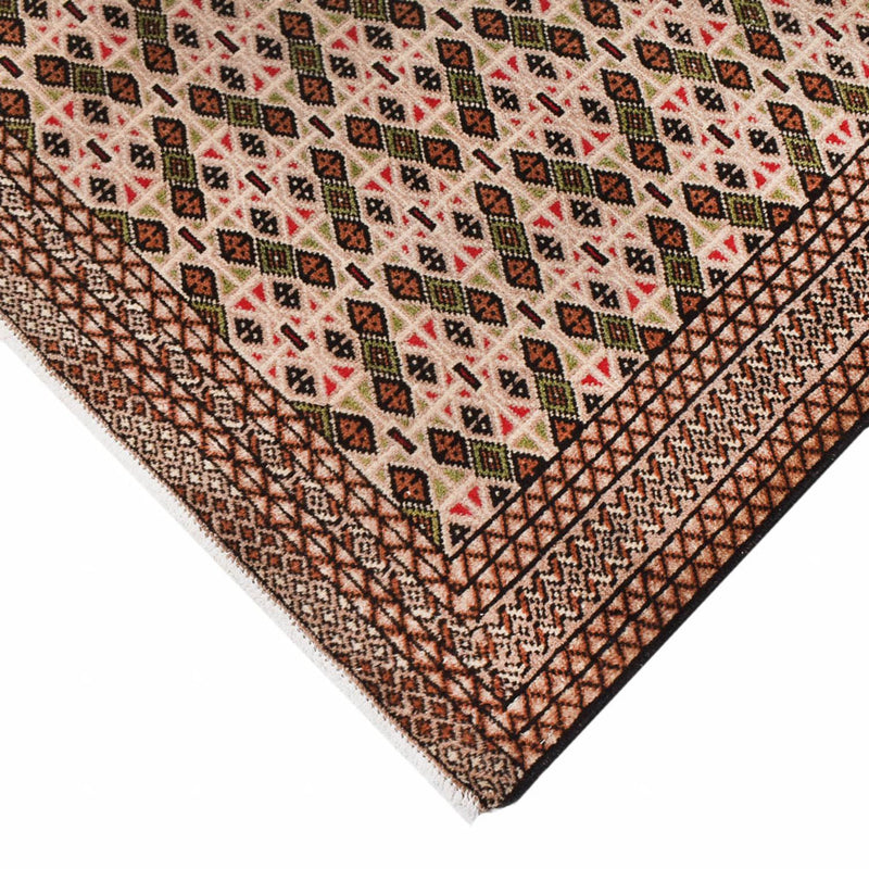 Tapis Turkaman - 193 x 130 cm - beige foncé