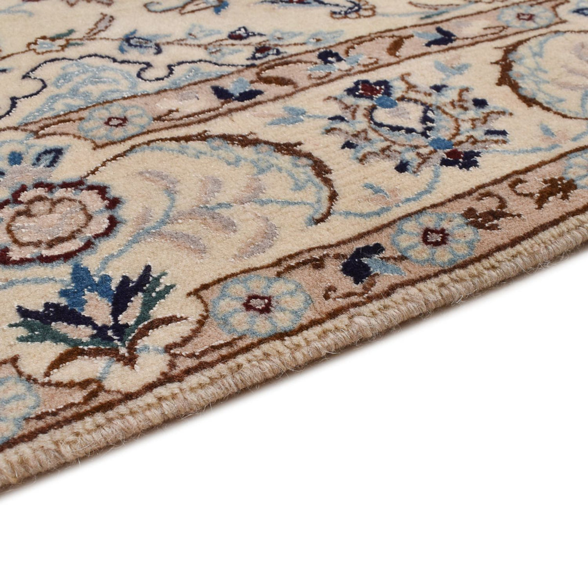 Tapis persan - Nain - Royal - 204 x 126 cm - beige