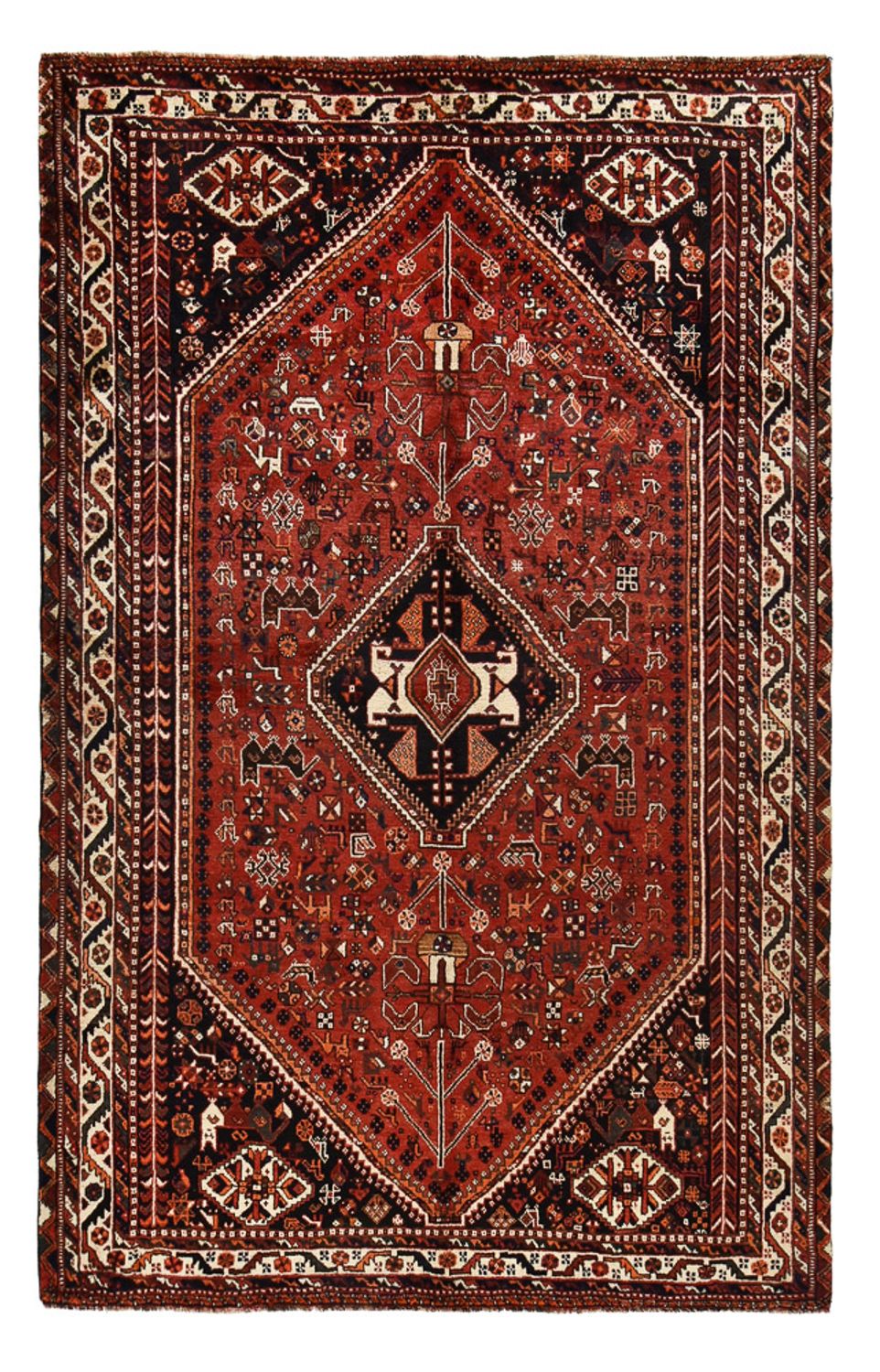 Tapis persan - Nomadic - 281 x 178 cm - rouge