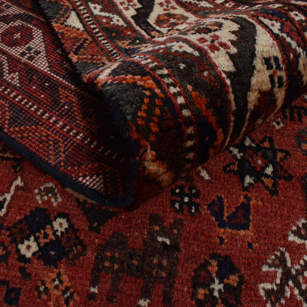 Tapis persan - Nomadic - 281 x 178 cm - rouge