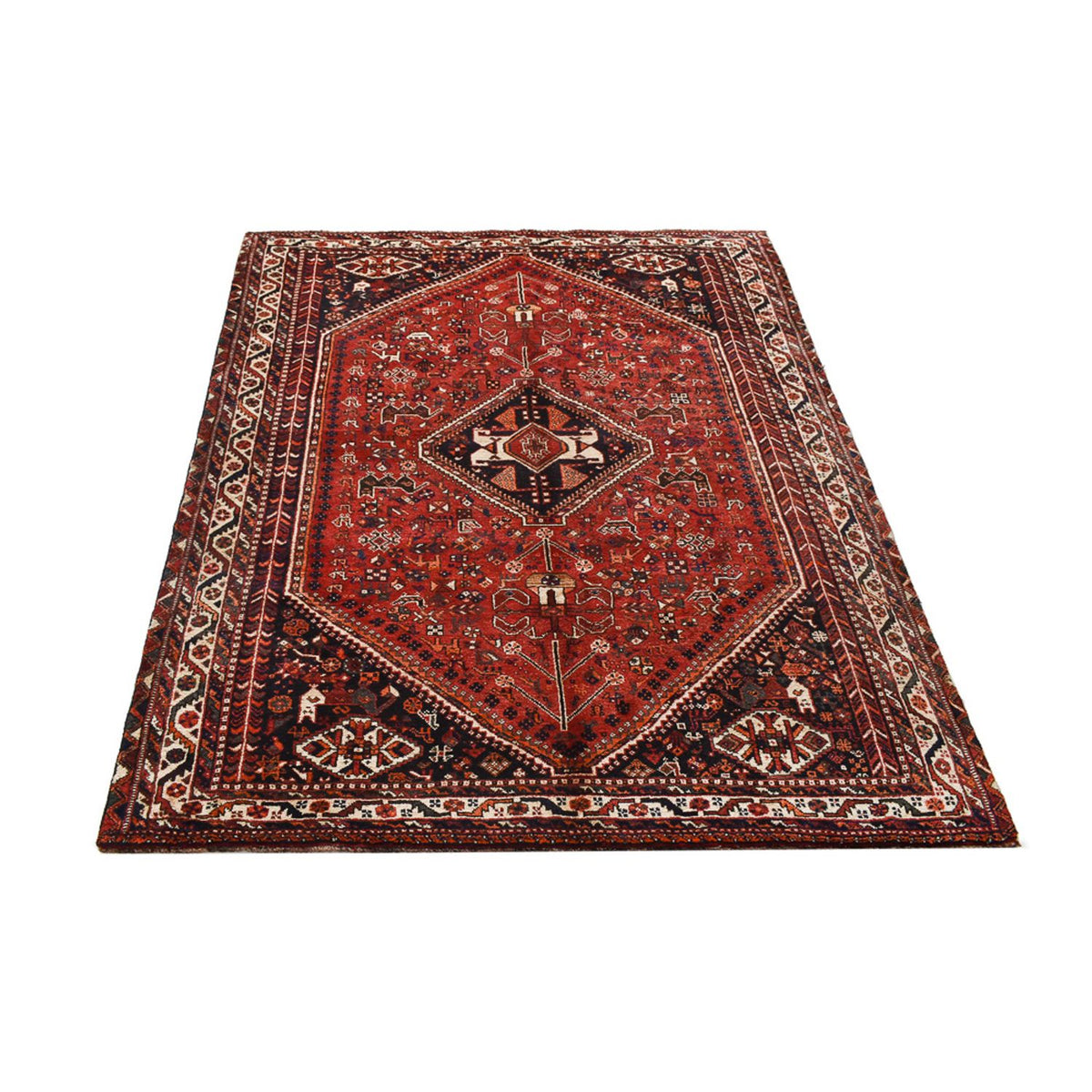 Tapis persan - Nomadic - 281 x 178 cm - rouge