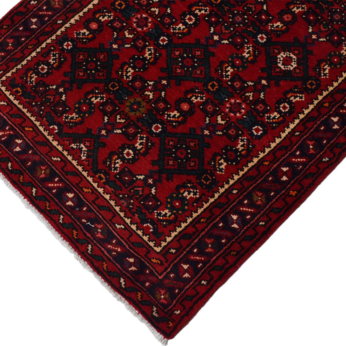 Tapis de couloir Tapis persan - Nomadic - 490 x 70 cm - rouge
